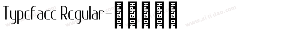 Typeface Regular字体转换